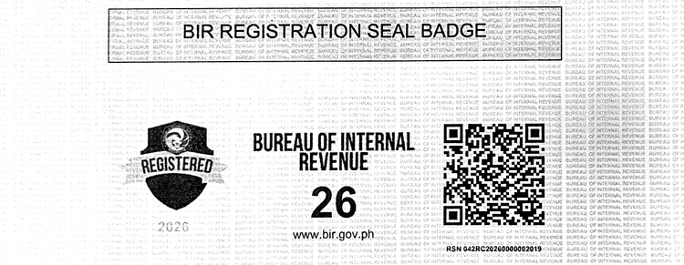BIR Registration Seal Badge
